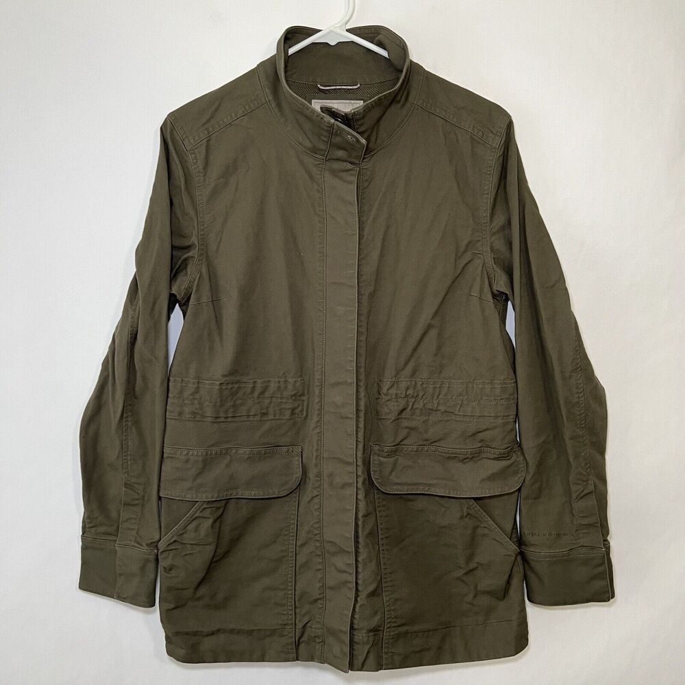 Royal Robbins Full Snap Up Utility Field Jacket Womens Size Medium Army Green